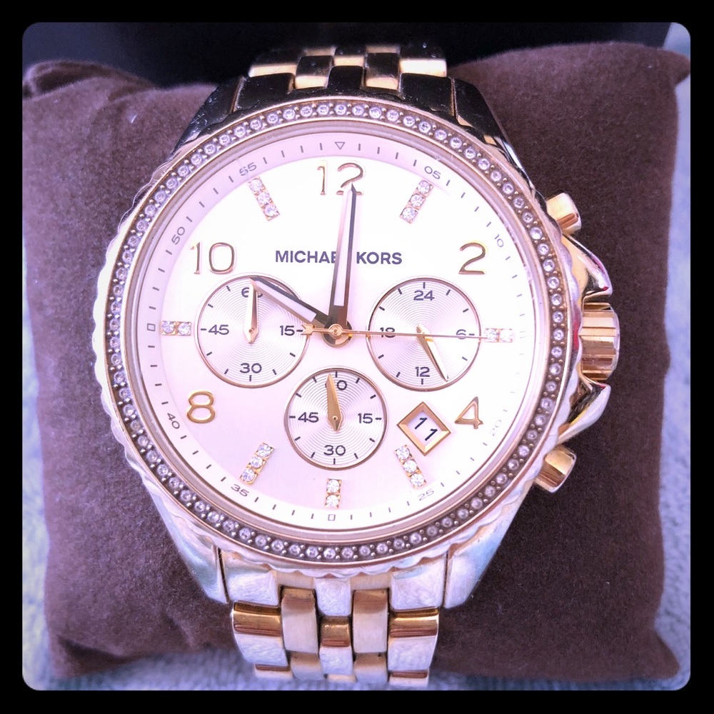 Michael Kors Oversized Gold Watch